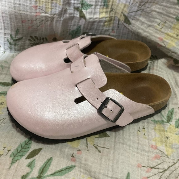 Birkenstock Boston Pearl Pink Clogs Narrow Women’s Size EU 38 US 7/7.5 - Picture 3 of 7